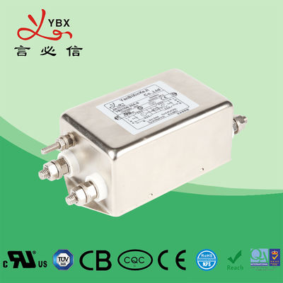 Double Stage AC Voltage Line Filter 1A-20A Metal Case Eco - Friendly