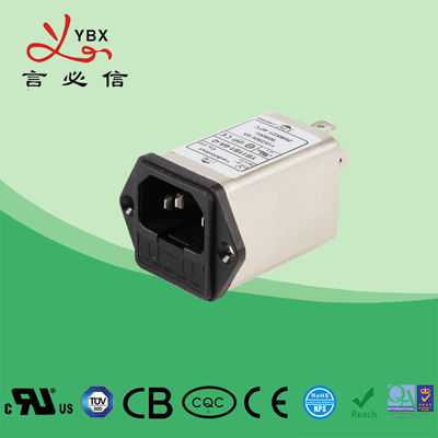 10A 120V 250VAC EMI Power Filter / Electrical Power Line Signal Filter