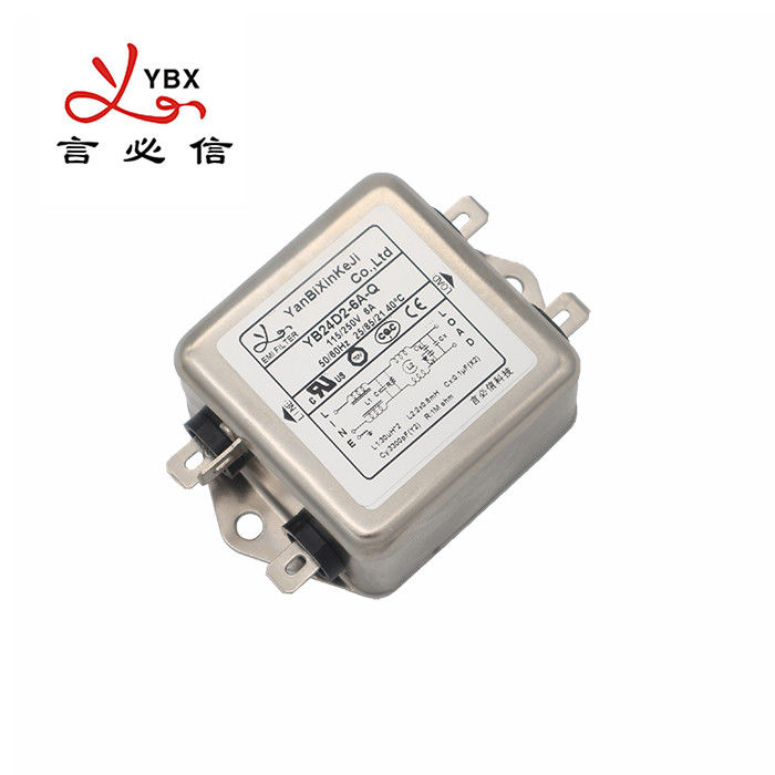 Ac Dc Emi Rfi Power Line Filter Single Phase 220v 380v Metal Case