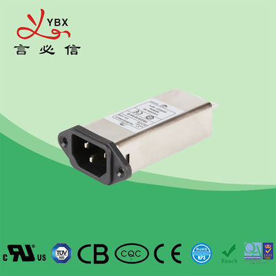 Two Stage 250V UL 94V-0 AC Power Line Filter ROHS ISO9001 Approval