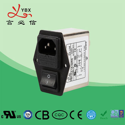 Yanbixin 1A~10A EMI Power Filter / IEC Low Pass EMC Noise Filter For Game Machine