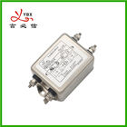 Low Pass Single Phase Emi Filter Rated Current 1a To 50a For Electronic Devices