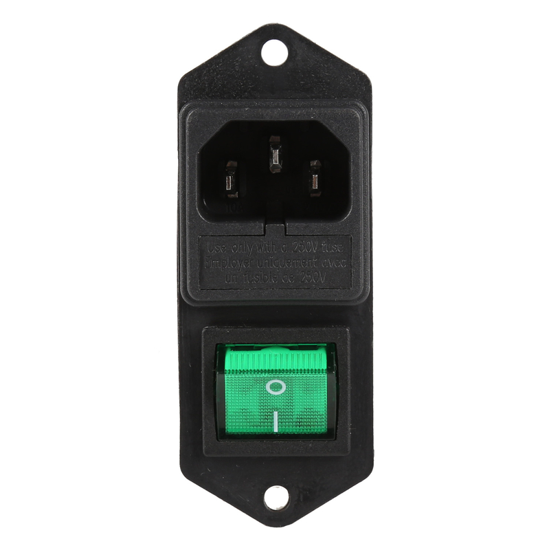 3 In 1 Power Entry Module Filter Solder Lug Terminal IEC Inlet Emi Filter YB11C3-6A-Q(R)