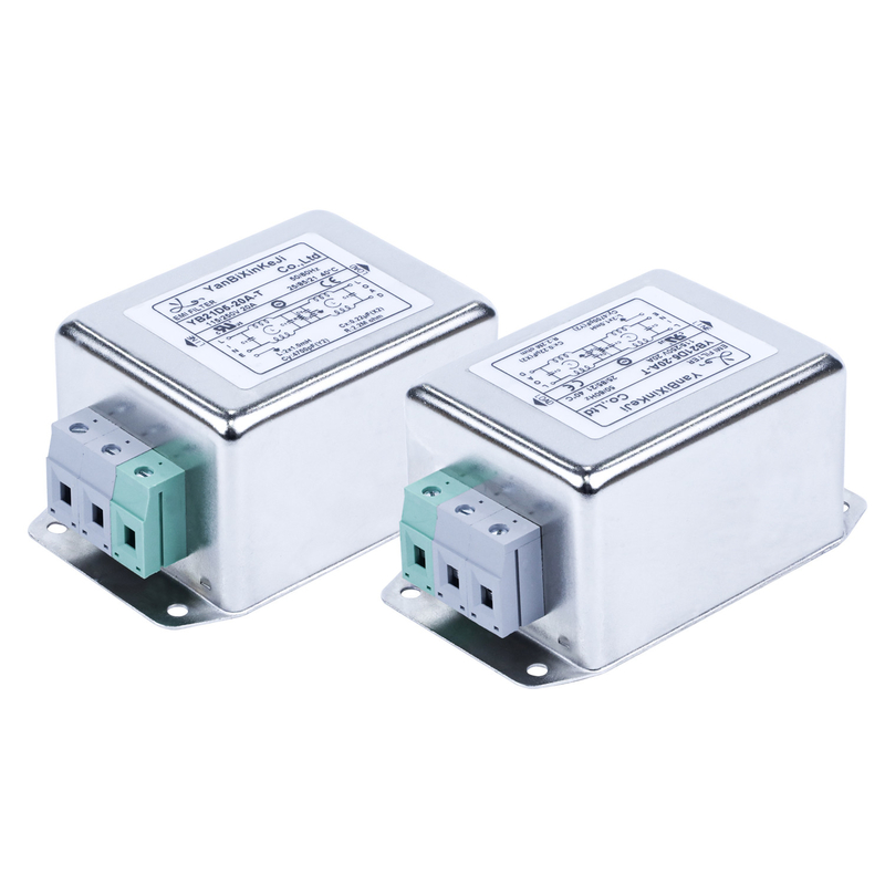 20A Terminal Block Power Line Filter Enhanced Single Phase Filter For Fitness Equipment