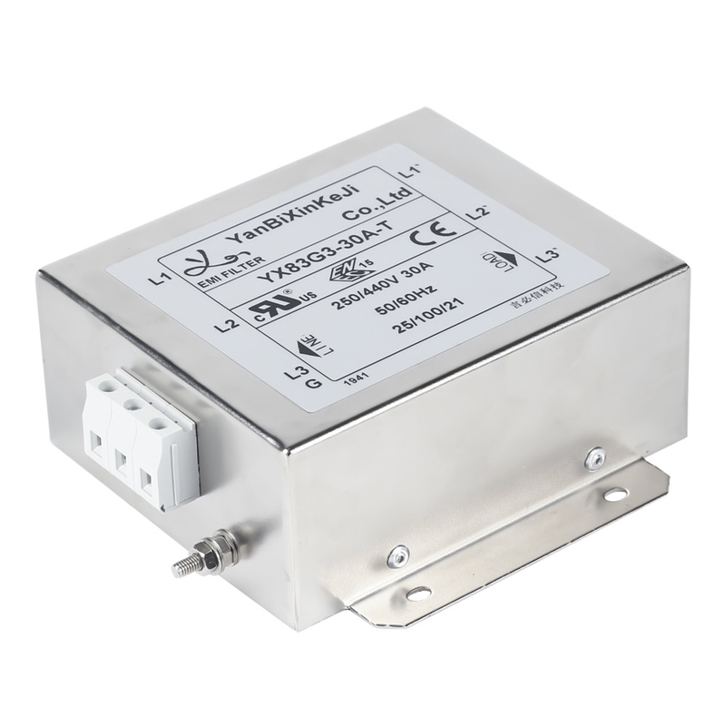 Terminal Block Three Phase Filter High Performance EMI/RFI Filter For Servo Motor