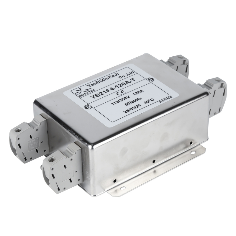 Dual Stage Single Phase Filter 100A High Current Power Line Filter CE Certification