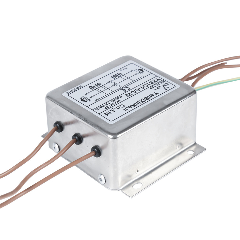 CE ENEC Certified Three Phase Emi Filter High Attenuation RFI Filter For Three Phase Power Systems