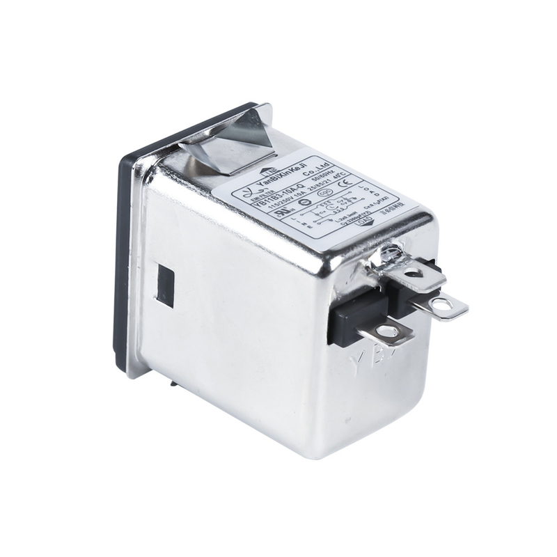 1A~10A IEC C14 Inlet Filter Plug In AC EMI Filter With Switch For Medical Equipment