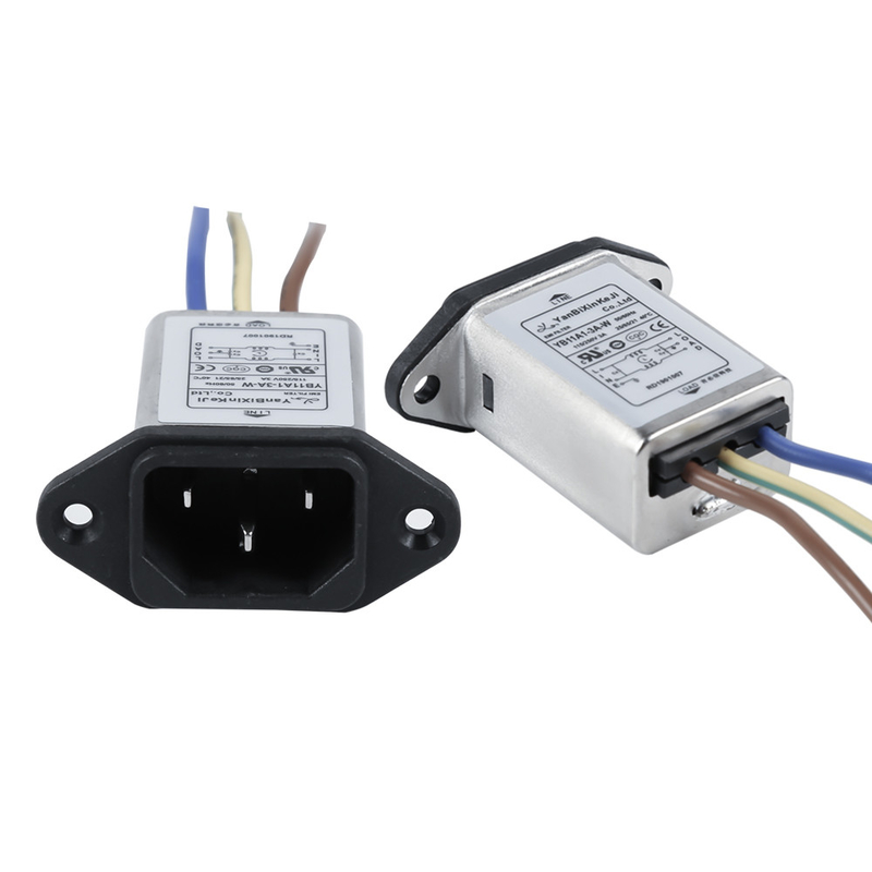 Yanbixin IEC 320 Socket Filter 3A Power Line Output Noise Filter For Electronic Equipment
