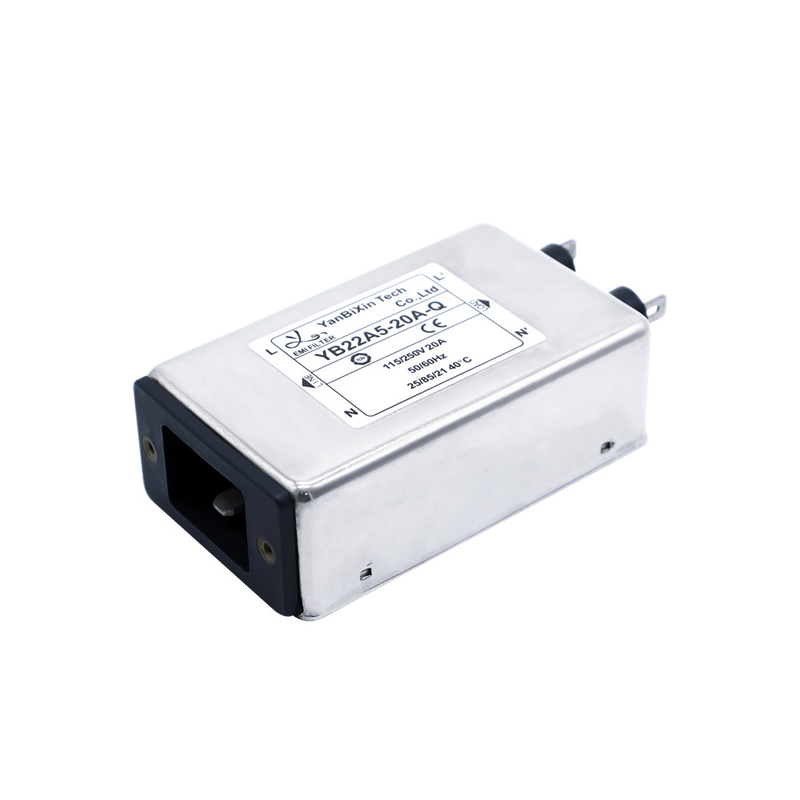 YB22A5-20A-Q IEC Inlet EMI Filter UL Certificates 115V 250V Socket Type Mains Filter