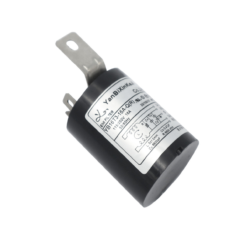 16A Plastic Case EMI Filter Solder Lug Terminal Noise Filter AC Single Phase Filter