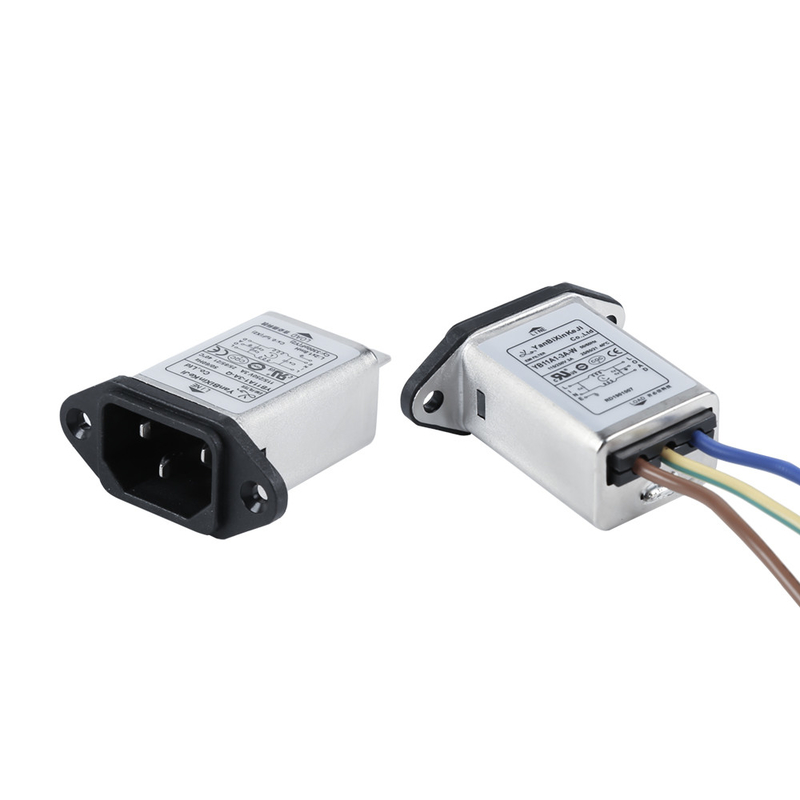 10A IEC 320 Inlet Filter High Efficiency Plug In RFI Filter For Household Equipment