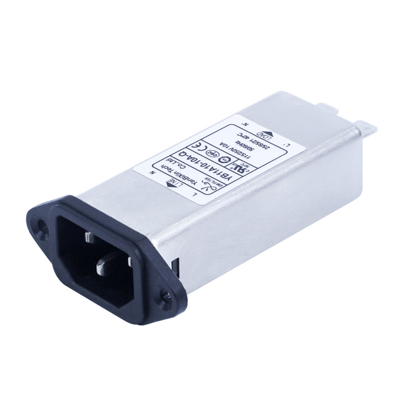 YB11A10-10A-Q IEC Inlet Filter Long Model Socket EMI Filter For Blood Cell Analyzer