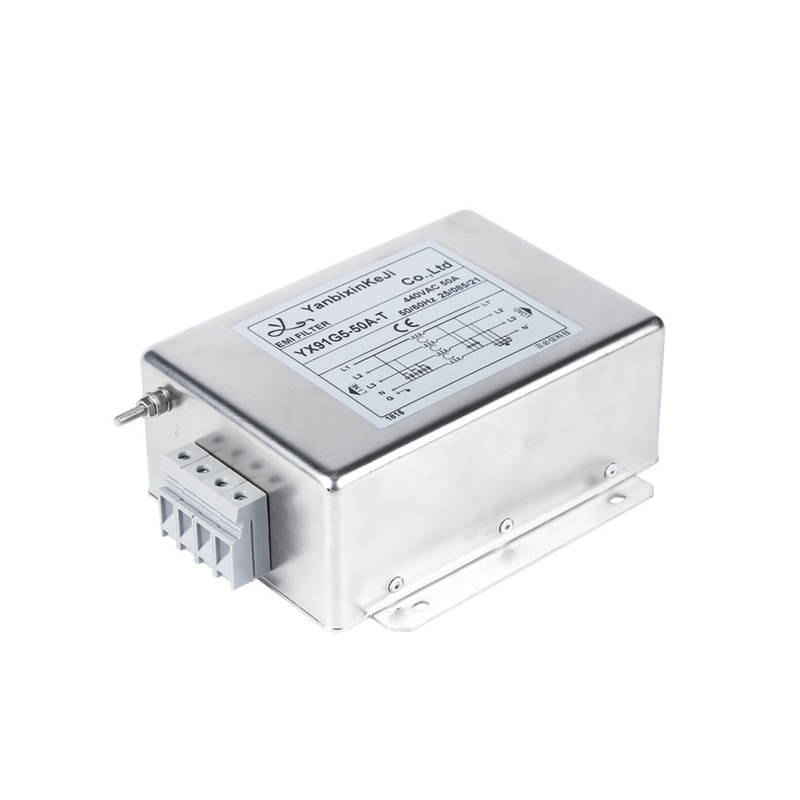 YX91G5 50A Terminal Block Output EMI Filter Three Phase Four Wire Filter For UPS