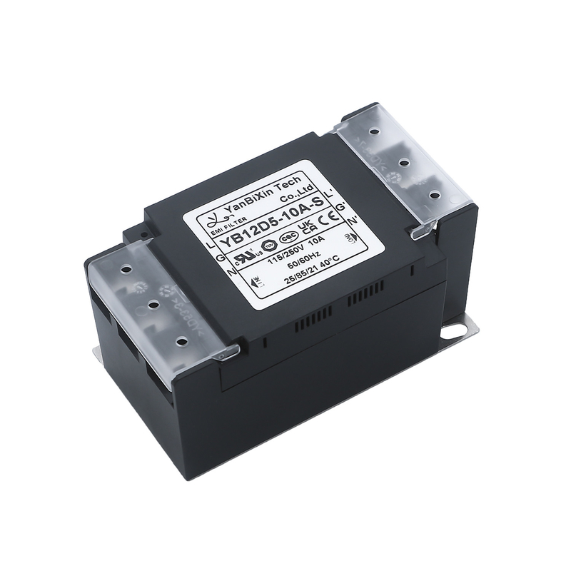 YBX New Type Single-Phase Filter Safe Plastic Housing EMI/EMC Filter With Terminal Block Cover