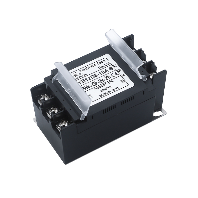 YBX New Type Single-Phase Filter Safe Plastic Housing EMI/EMC Filter With Terminal Block Cover