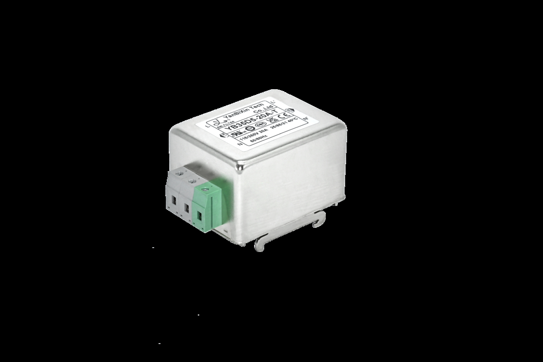 DIN Rail AC Power Noise Filter Single Phase Power Line Filter For Electronic Equipment