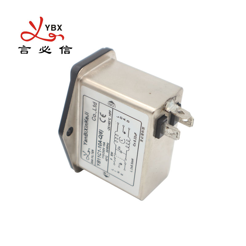 IEC 320 Power Entry Module Filter Socekt EMI Filter YB11C1-10A For LED Equipment