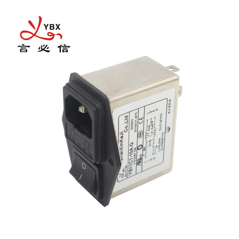 YB11C1 IEC Socket EMI Filter Three in one Power Filter For Medical Equipment