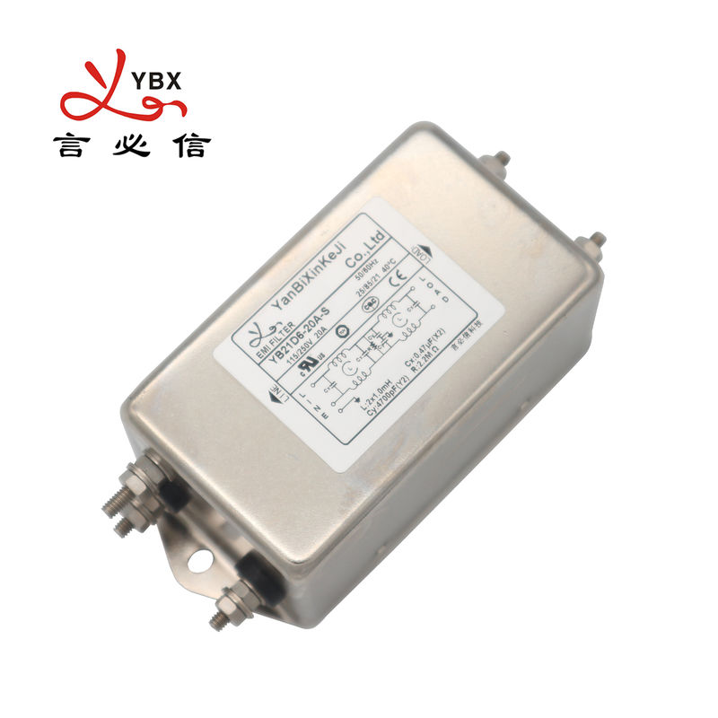 High Performance Low Pass EMI Power Filters 6A 10A Mechanical Equipment