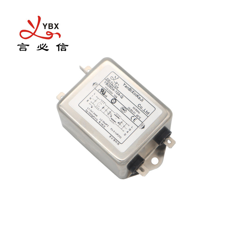 Single Phase Emi Power Filters 3A 6A 10A Bolts AC Low Pass Filter
