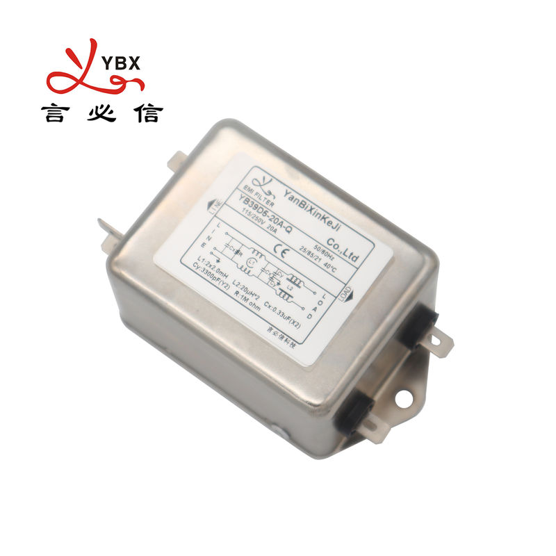 1450VDC Low Pass Emi Power Line Filter Single Phase for Datacom equipment