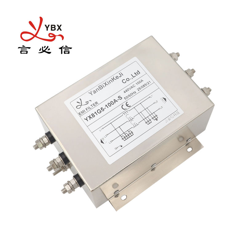 380V G5 3 Phase Filter Screw Terminal High Current EMI/RFI Filter For Industrial Automation