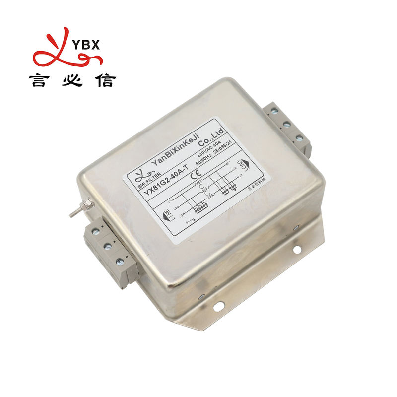 EMI Suppression Filter Three Phase RFI Filter 440V 10~50A  For Wind Energy System
