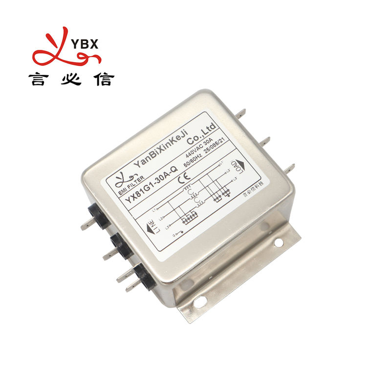 10A 20A Three Phase Filter Inverter Passive EMI/RFI Filter For Three Phase Motor Drives