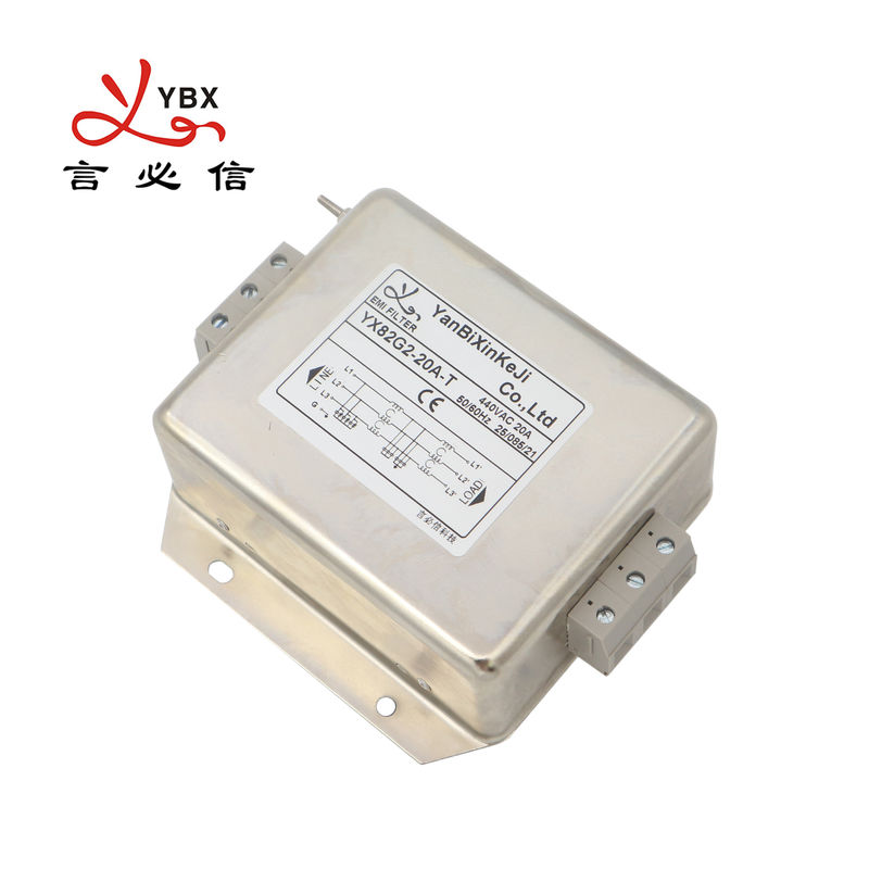 High Attenuation Type Three Phase Filter Terminal Block EMI Filter For Converter