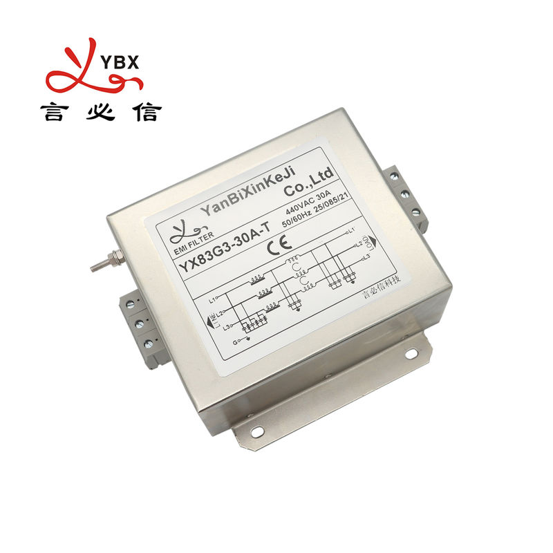 YX83G3 Industrial Three Phase Filter Terminal Block Connertion EMI Noise Filter