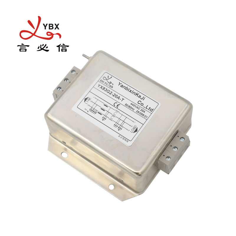 YX83 Terminal Block Connection EMI Filter 380V 20A Inverter Three Phase Filter