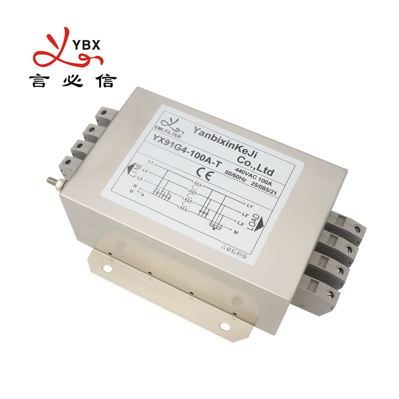 YX91G4-100A-T Three Phase Filter Terminal Block RFI/EMI Filter For Electric Oven
