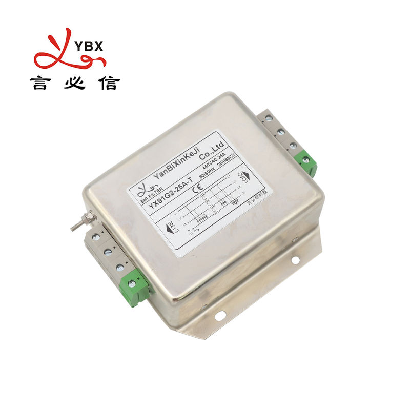YX91G2 Terminal Block EMI Filter Three Phase Power Filter For Industrial Automation