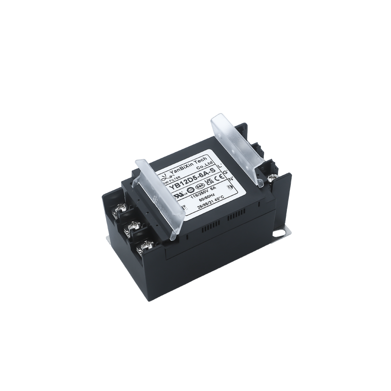 YBX New Type Single-Phase Filter Safe Plastic Housing EMI/EMC Filter With Terminal Block Cover