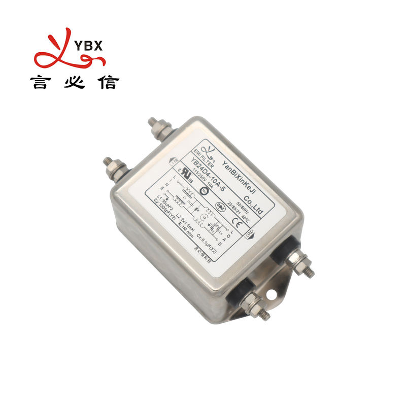 YB24D4-10A-S Low Pass EMI Filters Home Appliances Bolt Out Low Pass Filter