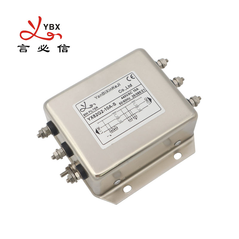 YX82G2 3 Phase EMI Filter Bolted Output Power Filter For Automation Equipment