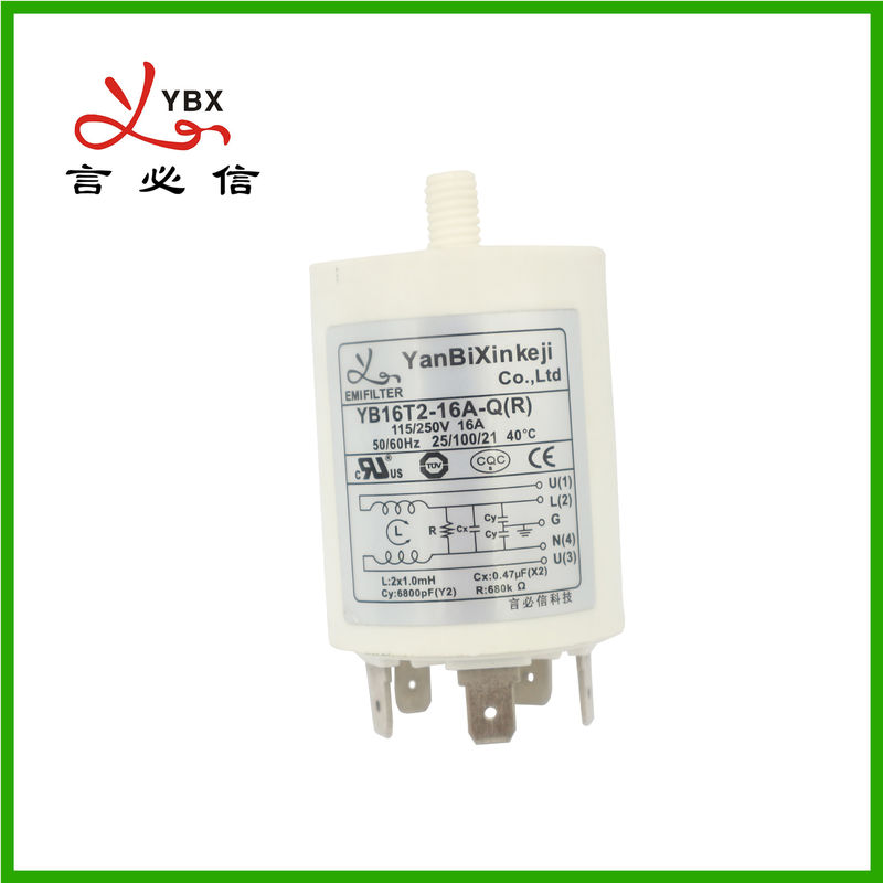 Home Appliances Single Phase Filter 1-16a Current Non Metal Housing