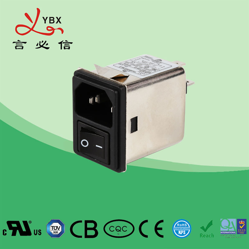 2 Fuse Screw Mount Inlet Ac Power Socket Filter 1 - 10A 220v 50/60Hz Oprating Frequency