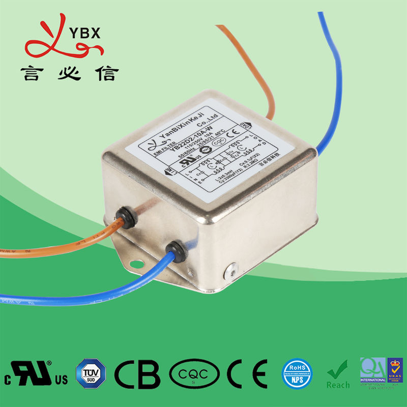 Datacom Equipment AC Line Noise Filter EMI EMC 120V 250VAC Metal Case