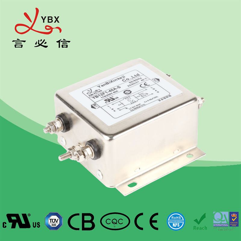 Suppression EMC Power Line Filter YB28F1 15A Single Phase For Household Machine