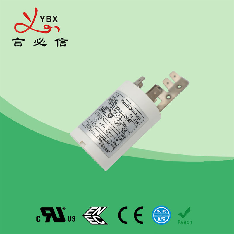 Yanbixin 250V 16A Plastic Power Supply Noise Filter For White Household Appliance