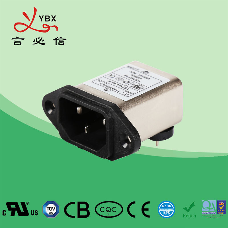 Yanbixin 5A 60Hz EMI Inline EMI Filter For Small Medium Machines ODM Service