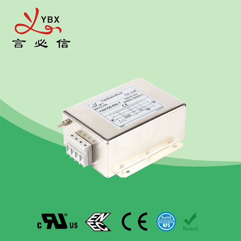 Custom Magnetic 3 Phase EMI Filter 30A Motor Wave Interference Power