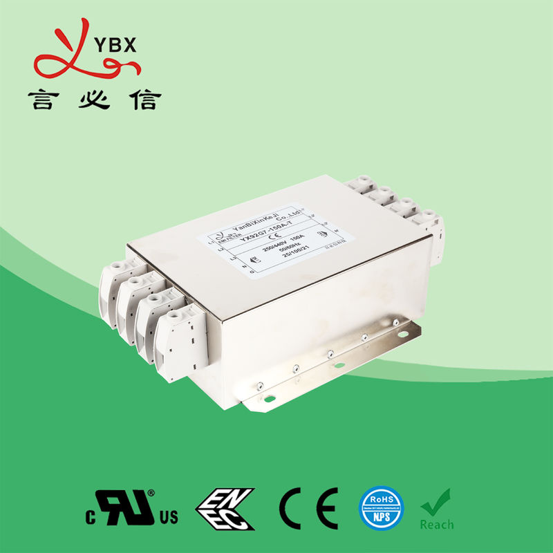 Yanbixin Three Phase UPS RFI Power Filter / RFI Interference Filter 12.5KW 275V 480V