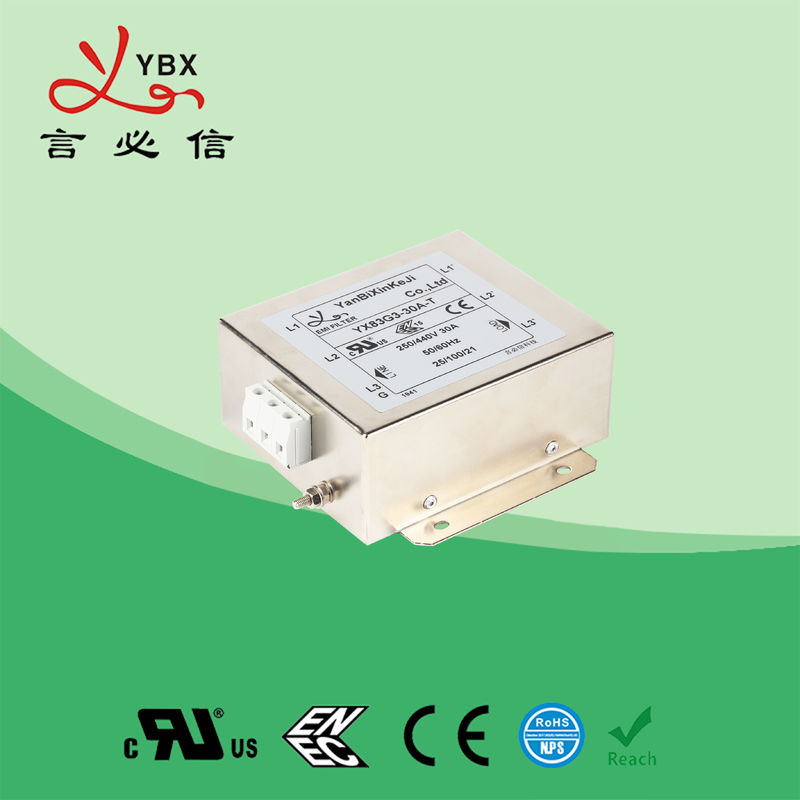 Yanbixin 8 Amp Electric RFI Power Filter , RFI Power Line Filter For Locomotive