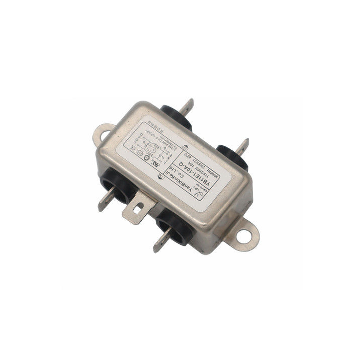 Low Pass Electrical Equipment AC 250V Socket EMI Filter 10A