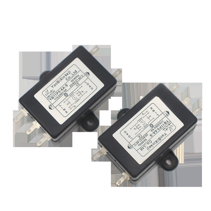 Compact 250V 10A LCR Single Phase RFI Filter For Electric Equipment
