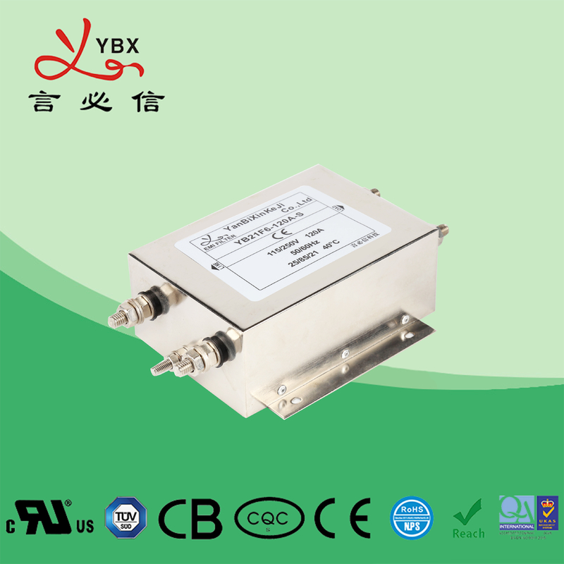 120A 200A Single Phase Emi Filter With Block Terminal Copper Bar