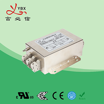 3 Phase EMC EMI 440V AC Line Noise Filter For Inverter Converter